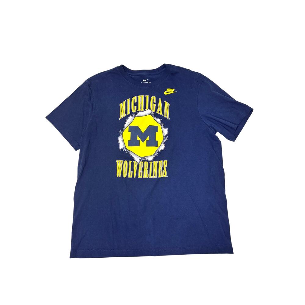 Nike Mens Michigan Wolverine Short Sleeve T-shirt L